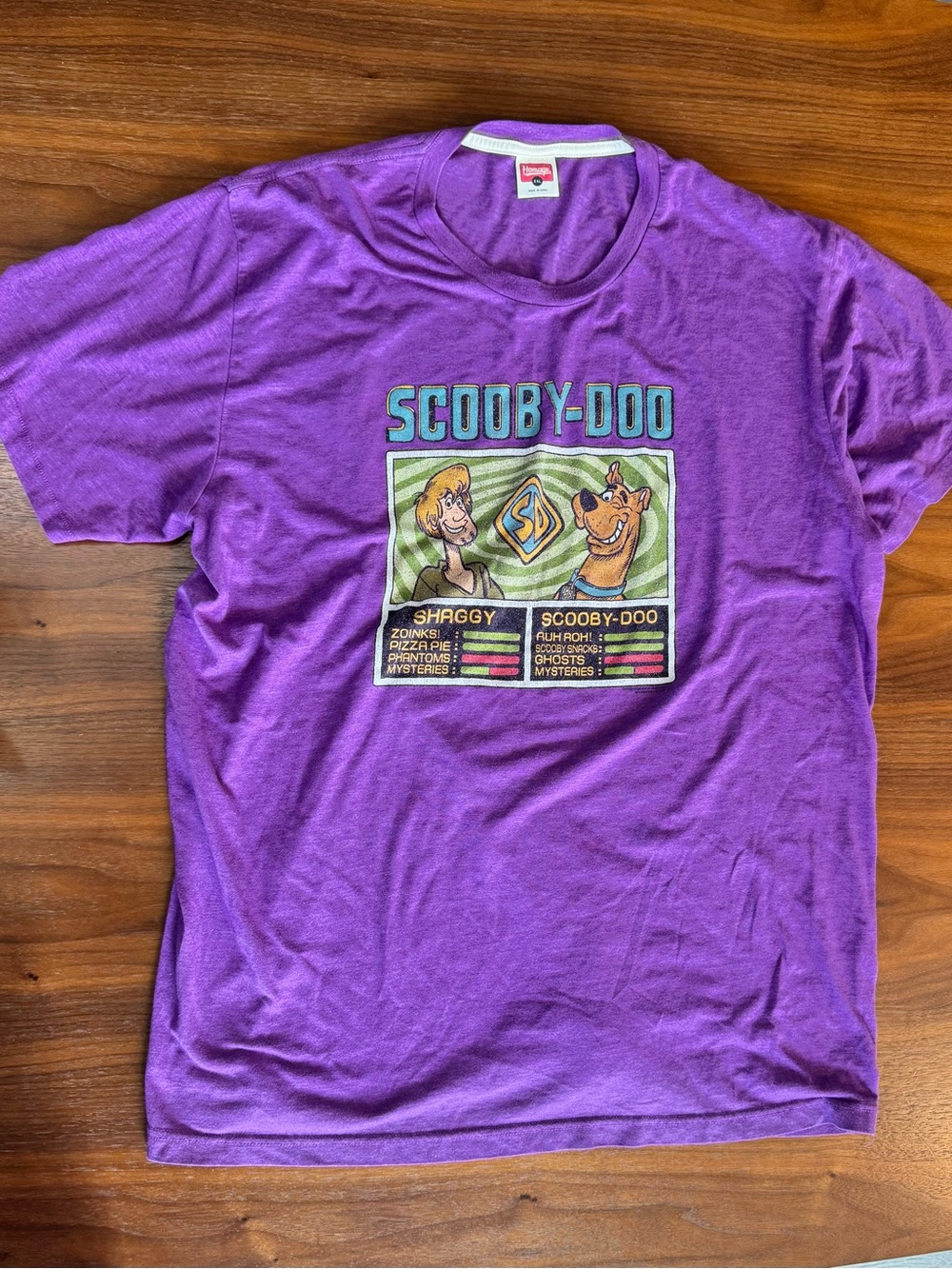 HOMAGE | Purple Scooby-Doo Graphic Short Sleeve Tee